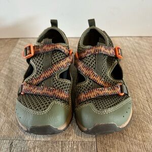 Chaco Kids Shoes - Olive and Multicolor